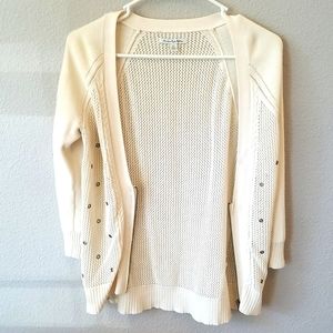 3 for $15 American Eagle Outfitters Cream Cardigan